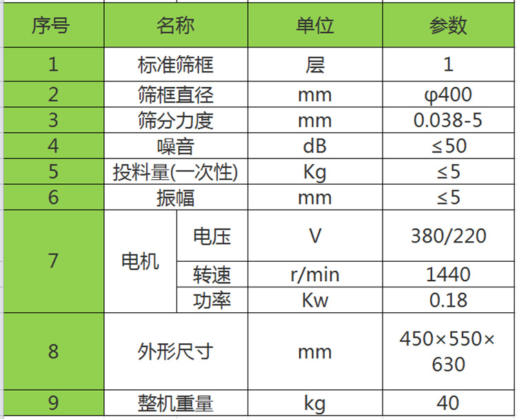 豆浆过滤振动筛技术参数图